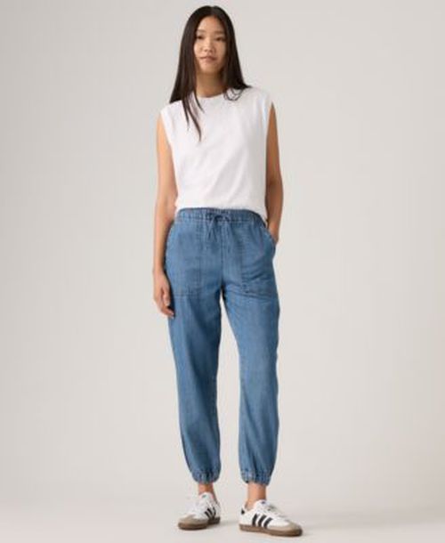Womens Essential Mid Rise Jogger Pants