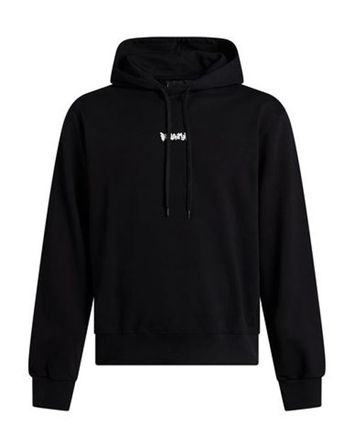 Man Sweatshirt Black Size S Cotton