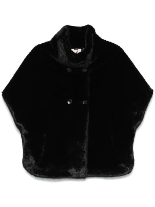 Faux-fur jacket - Black