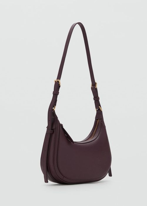 Oval shoulder bag burgundy - Woman - One size - 