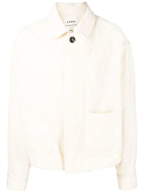 X ANOWHEREMAN buttoned-up jacket - White