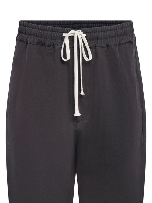 Drawstring Waist Trousers — Black
