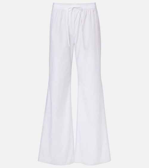 Poplin Power II cotton poplin wide-leg pants