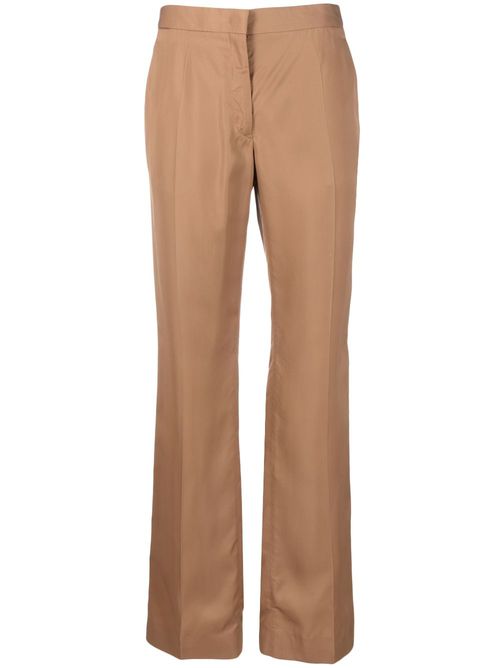 Flared tailored trousers - Brown
