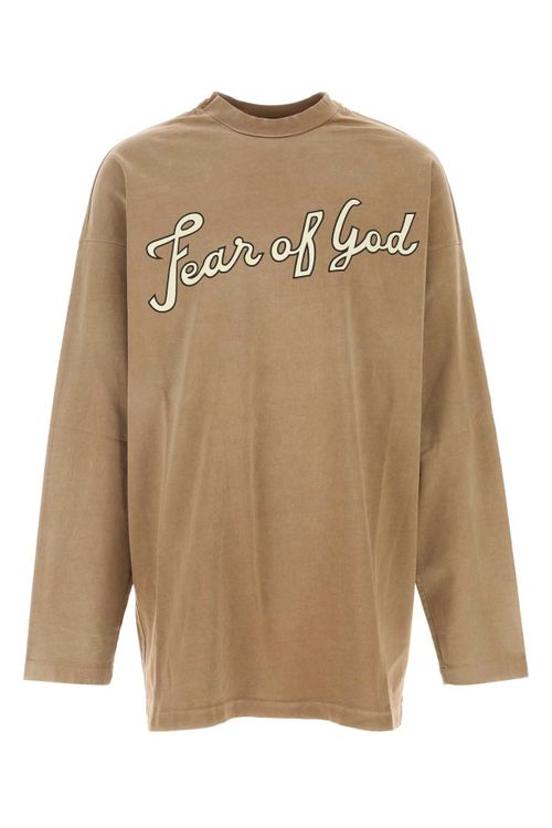 Cotton Oversize T-Shirt — Beige