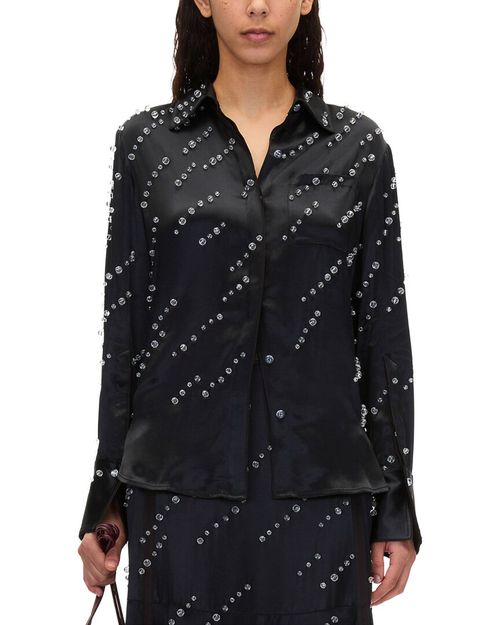 Liquid Satin Pajama Shirt