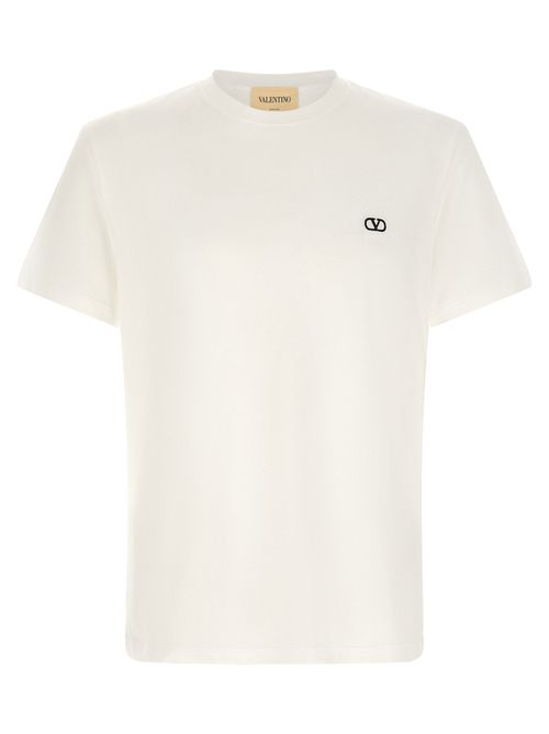 Vlogo Signature Embroidered T-Shirt — White