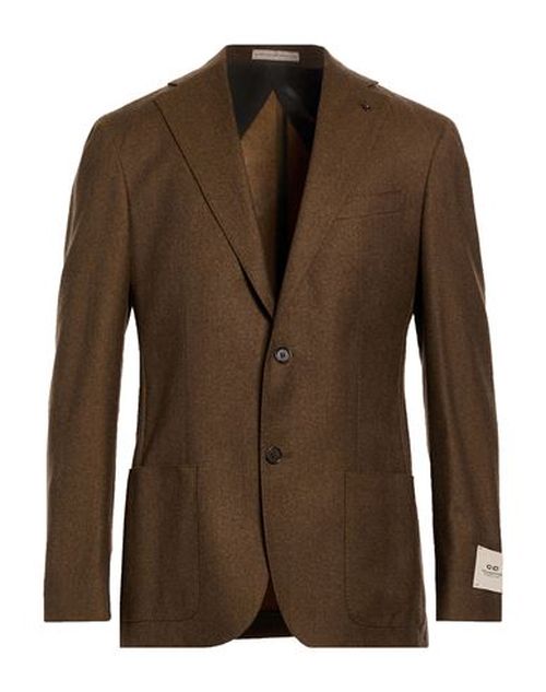 Man Blazer Khaki Size 40 Virgin Wool