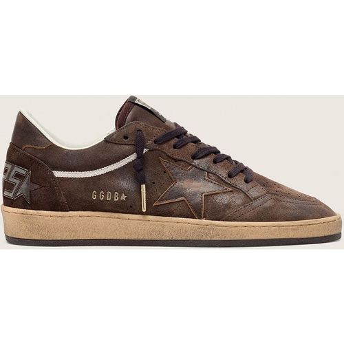Golden Goose - Men's Ball Star In Brown Suede With Brown Leather Star And Heel Tab, Man