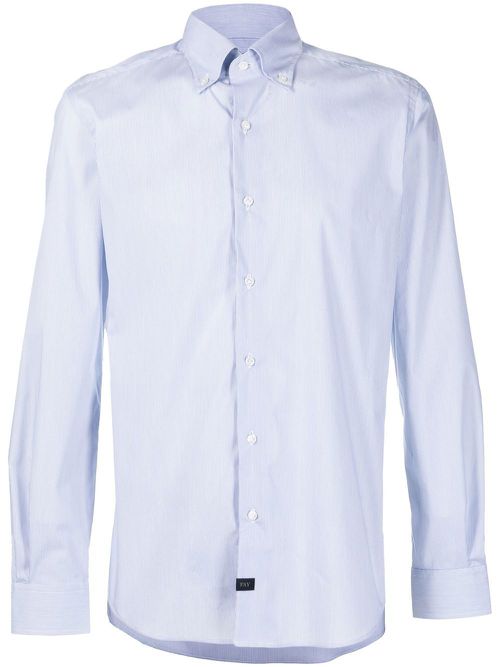 Long-sleeve cotton shirt - Blue
