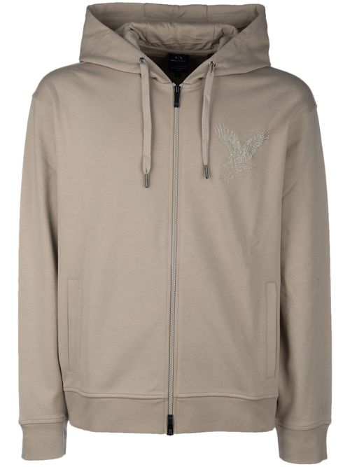 Embroidered hoodie - Neutrals