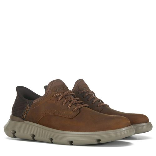 Men's Slip-Ins Gervin Leather Sneakers (Brown)