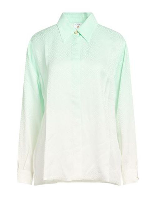 Woman Shirt Light green Size M Viscose
