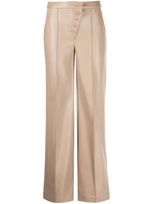 Four-pocket buttoned straight trousers - Neutrals