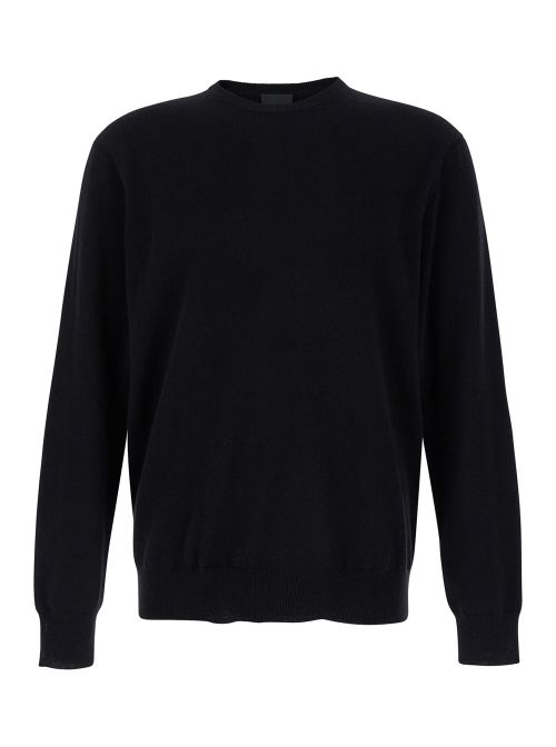 Cashmere Crewneck Sweater — Black