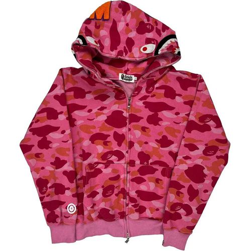 A Bathing Ape Camo Hoodie - Large Multicoloured Cotton