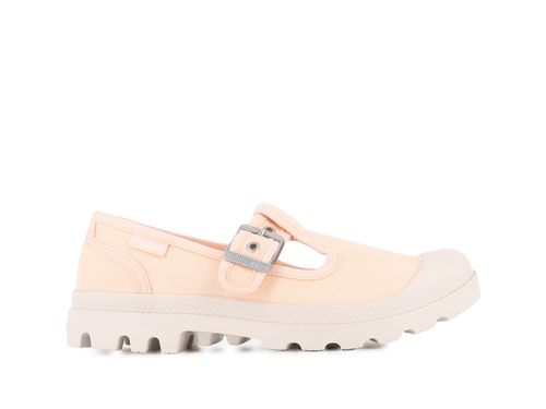 Palladiumboots Womens Pampa Mary-jane Washed Peaskin Low Top Sneaker Women