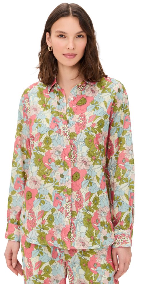 Emilia Oversized Button Down Shirt Tarsila Bloom