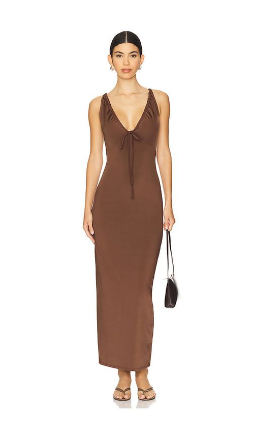 LBLC The Label KLEID ELVIRA in Chocolate. Größe XS. Also in