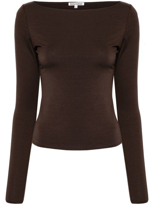 Wiley jersey top - Brown