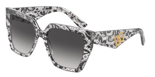 Dolce & Gabbana DG4438 32878G Men's Sunglasses Black Size 55