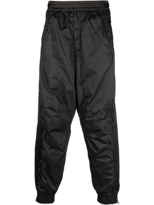 Zipped lightweight cargo trousers - Black