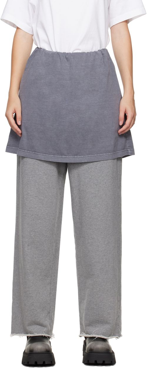 We11done Gray Layered Lounge Pants