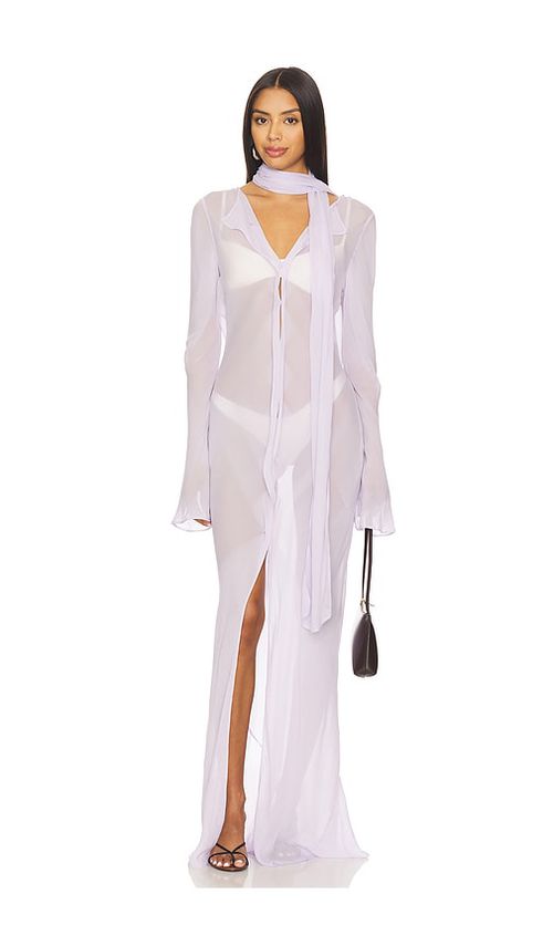 EAVES Rina Maxi Dress in Lavender.  XS. Also in L, M, S