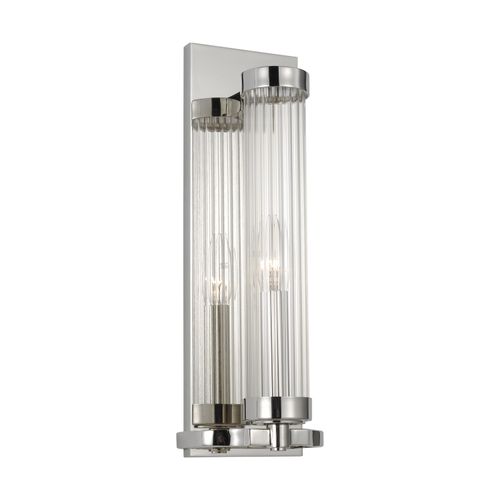 Demi Bathroom Vanity Light in Polished Nickel by Alexa Hampton