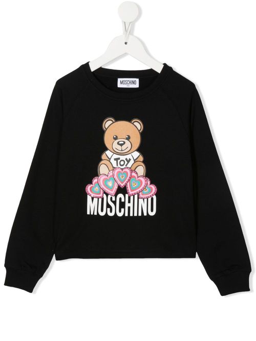 Teddy Bear-print sweatshirt - Black