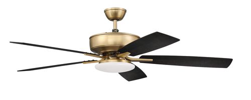 Satin Brass 52"Ceiling Fan from the Pro Plus 112 Collection