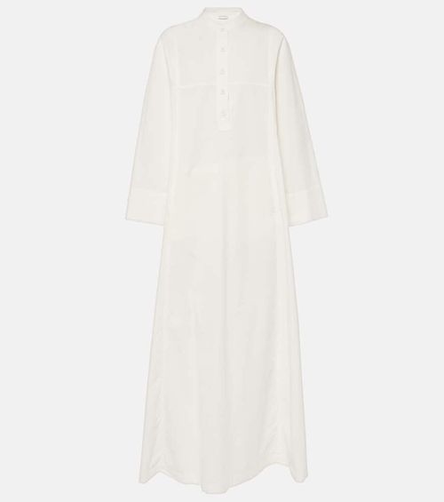 Cotton poplin maxi dress
