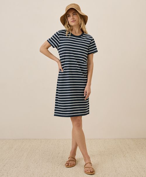Women's Monterey Stripe Softspun Tee Dre