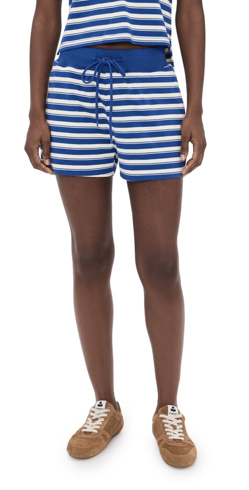 Relaxed Shorts Blue Stripe Multi