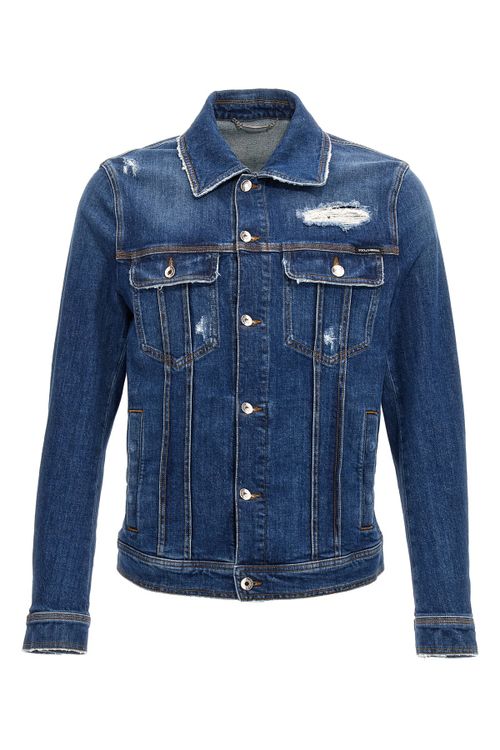 Denim Jacket With Used Effect