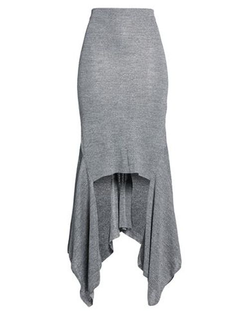 Woman Midi skirt Grey Size XL Acrylic, Polyester, Metallic fiber, Polyamide