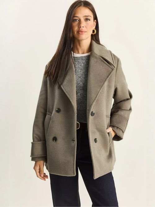 Bianco Lucci Cappotto di mezza stagione beige