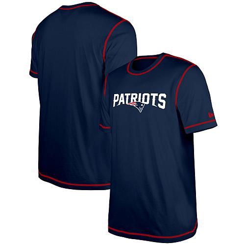 Men's  Navy New England Patriots Third Down Puff Print T-Shirt
