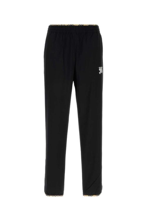 Stretch Nylon Joggers — Black