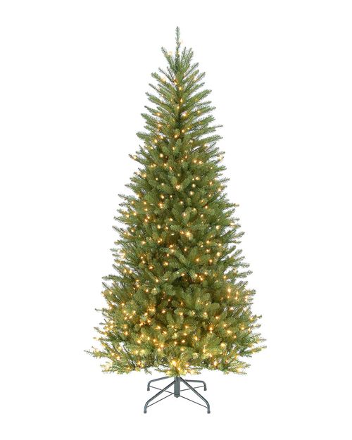 National Tree Company 6.5ft Dunhill Fir Slim Tree with 500 Clear Lights