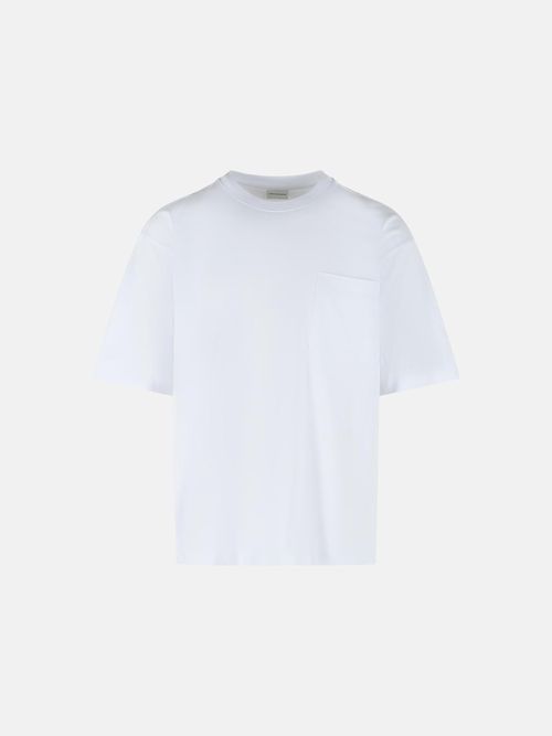 'Heso' White Cotton T-Shirt