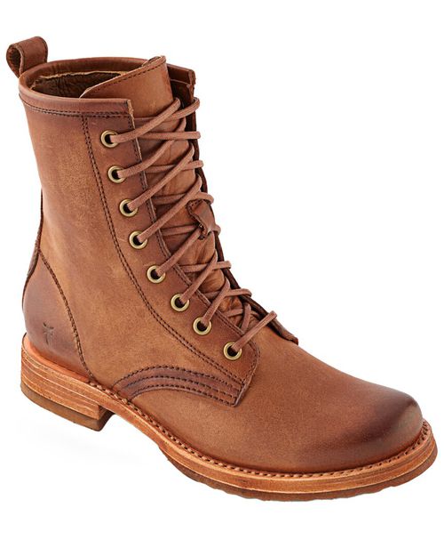 Veronica Leather Combat Boot