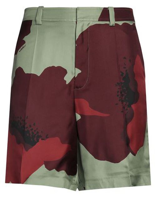 Man Shorts & Bermuda Shorts Burgundy Size 30 Silk