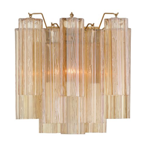 Aged Brass Wall Sconce from the Addis Collection