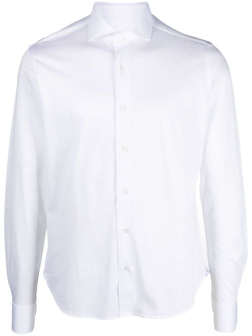 Long-sleeve button-up shirt - White