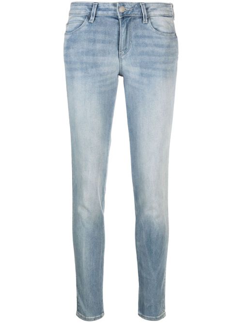 Low-rise tapered jeans - Blue