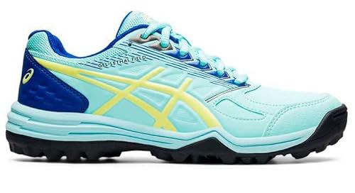 Asics Women's Gel Lethal Field Turf Shoes Bundle with Free Sport Laces Teal Blue