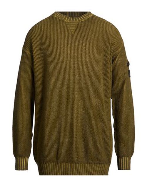 Man Sweater Military green Size XL Cotton