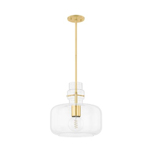 Aged Brass Pendant from the Lumi Collection