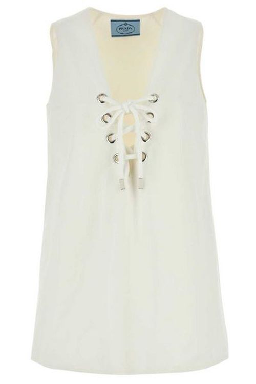 Prada V-Neck Sleeveless Mini Dress